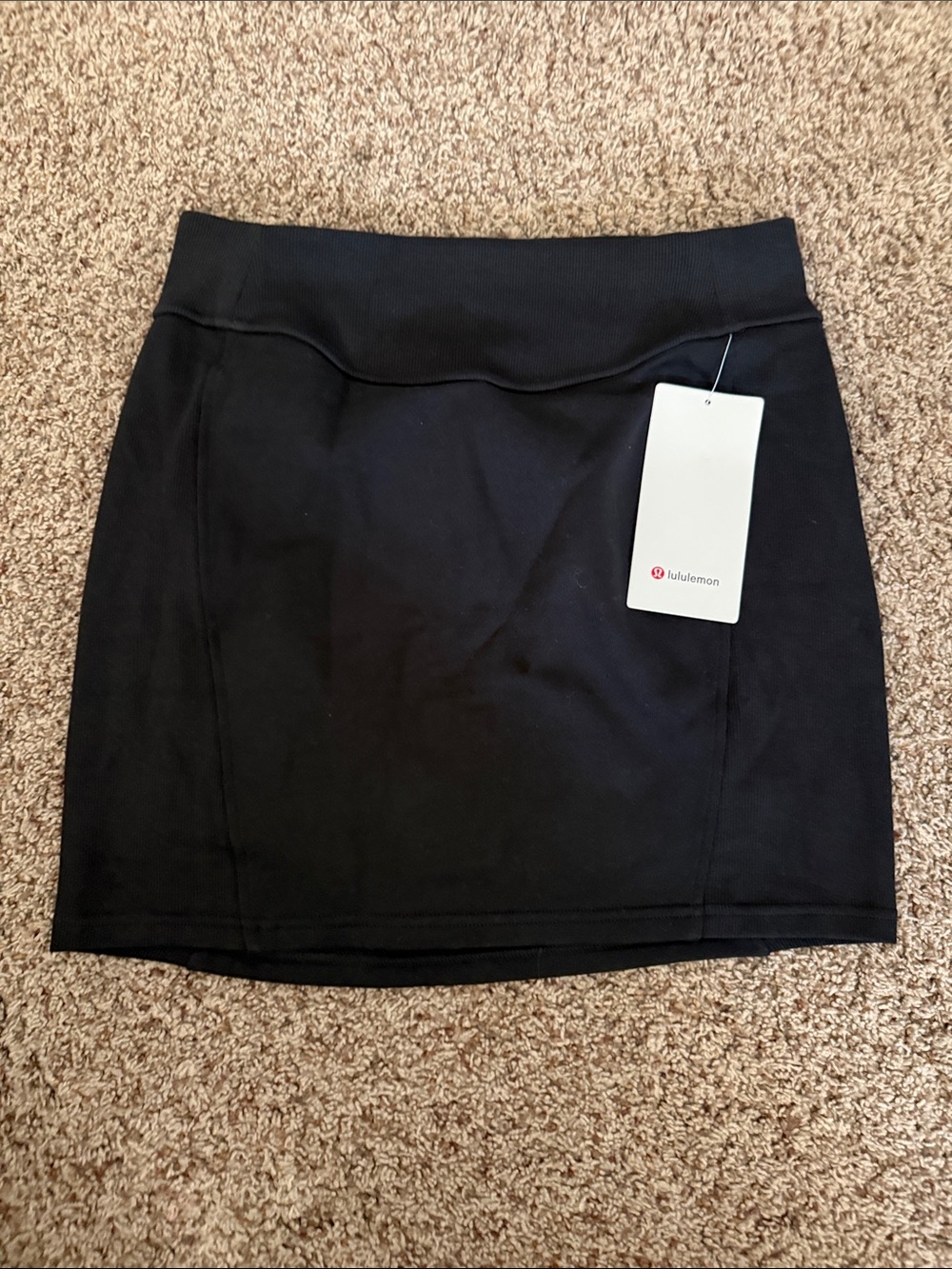 Lululemon Scuba HR Black Mini Skirt